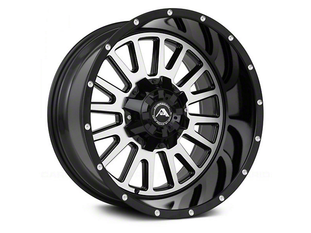 American Off-Road Wheels A105 Gloss Black Machined 6-Lug Wheel; 20x10; -24mm Offset (22-23 Tundra)