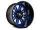 American Off-Road Wheels A106 Gloss Black Machined with Blue Tint 6-Lug Wheel; 20x14; -76mm Offset (22-24 Tundra)