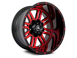 American Off-Road Wheels A106 Gloss Black Machined with Red Tint 6-Lug Wheel; 20x14; -76mm Offset (22-23 Tundra)