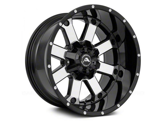 American Off-Road Wheels A108 Gloss Black Machined 6-Lug Wheel; 20x10; -24mm Offset (22-24 Tundra)