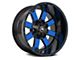 American Off-Road Wheels A108 Gloss Black Machined with Blue Tint 6-Lug Wheel; 20x10; -24mm Offset (22-24 Tundra)