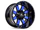 American Off-Road Wheels A108 Gloss Black Machined with Blue Tint 6-Lug Wheel; 20x12; -44mm Offset (22-24 Tundra)