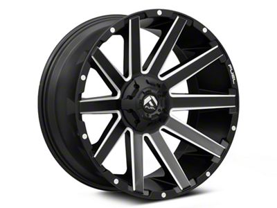 Fuel Wheels Contra Matte Black Milled 6-Lug Wheel; 20x9; 19mm Offset (2024 Tacoma)