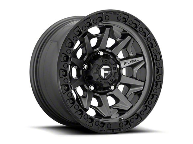 Fuel Wheels Covert Matte Gunmetal Black Bead Ring 6-Lug Wheel; 18x9; 20mm Offset (16-23 Tacoma)