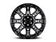 Level 8 Wheels Slingshot Gloss Black Machined 6-Lug Wheel; 20x11.5; -44mm Offset (10-24 4Runner)