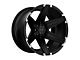 Tuff A.T. T12 Satin Black with Brushed Inserts 6-Lug Wheel; 22x12; -45mm Offset (22-24 Tundra)