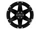 Tuff A.T. T12 Satin Black with Brushed Inserts 6-Lug Wheel; 24x11; -25mm Offset (22-24 Tundra)