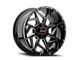 Wicked Offroad W932 Gloss Black Milled 6-Lug Wheel; 20x9; 0mm Offset (22-24 Tundra)