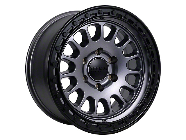 Tremor Wheels 104 Aftershock Graphite Grey with Black Lip 6-Lug Wheel; 20x9; 0mm Offset (04-15 Titan)