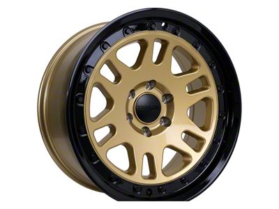 Tremor Wheels 105 Shaker Gloss Gold with Gloss Black Lip 6-Lug Wheel; 20x9; 0mm Offset (04-15 Titan)