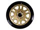 Tremor Wheels 105 Shaker Gloss Gold with Gloss Black Lip 6-Lug Wheel; 20x9; 0mm Offset (10-24 4Runner)