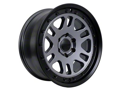 Tremor Wheels 105 Shaker Graphite Grey with Black Lip 6-Lug Wheel; 20x9; 0mm Offset (04-15 Titan)