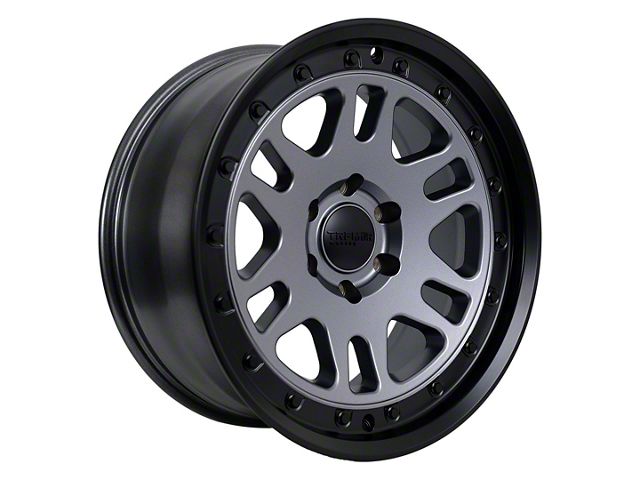 Tremor Wheels 105 Shaker Graphite Grey with Black Lip 6-Lug Wheel; 20x9; 0mm Offset (05-15 Tacoma)