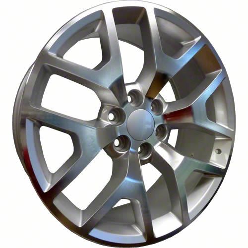 Performance Replicas Tahoe PR150 Silver Machined 6-Lug Wheel; 22x9 ...