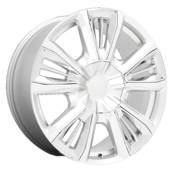 Performance Replicas Silverado 1500 PR212 Silver with Chrome Accents 6 ...