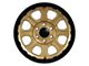Tremor Wheels 103 Impact Gloss Gold with Gloss Black Lip 6-Lug Wheel; 17x8.5; 0mm Offset (21-24 Bronco, Excluding Raptor)