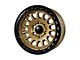 Tremor Wheels 104 Aftershock Gloss Gold with Gloss Black Lip 6-Lug Wheel; 17x8.5; 0mm Offset (03-09 4Runner)