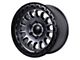 Tremor Wheels 104 Aftershock Graphite Grey with Black Lip 6-Lug Wheel; 17x8.5; 0mm Offset (03-09 4Runner)