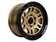 Tremor Wheels 105 Shaker Gloss Gold with Gloss Black Lip 6-Lug Wheel; 17x8.5; 0mm Offset (10-24 4Runner)