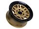 Tremor Wheels 105 Shaker Gloss Gold with Gloss Black Lip 6-Lug Wheel; 17x8.5; 0mm Offset (21-24 Bronco, Excluding Raptor)