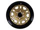Tremor Wheels 105 Shaker Gloss Gold with Gloss Black Lip 6-Lug Wheel; 17x8.5; 0mm Offset (21-24 Bronco, Excluding Raptor)