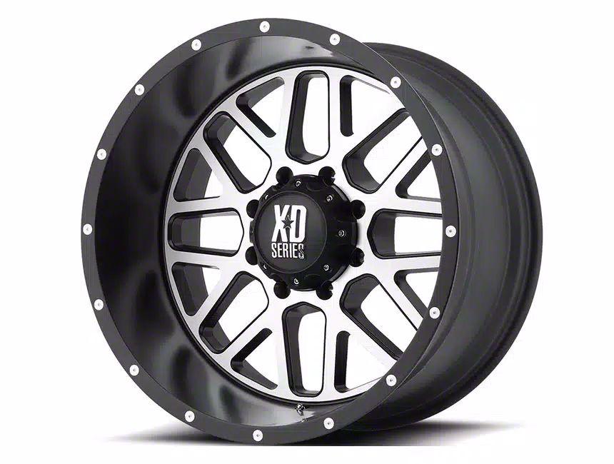 XD Grenade Satin Black Machined 6-Lug Wheel; 18x9; 18mm Offset (22-23 Tundra)