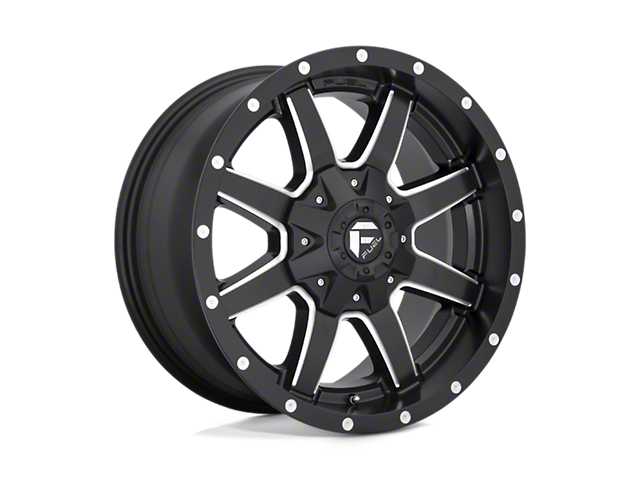 Fuel Wheels Maverick Matte Black Milled 6-Lug Wheel; 22x10; 10mm Offset (16-23 Titan XD)