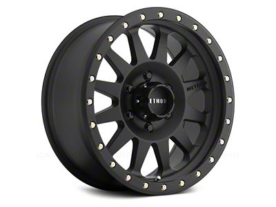 Method Race Wheels MR304 Double Standard Matte Black 6-Lug Wheel; 20x10; -10mm Offset (17-24 Titan)