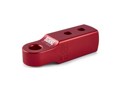 Borne Off-Road 2-Inch Receiver Hitch Shackle Mount; Red (Universal; Some Adaptation May Be Required)