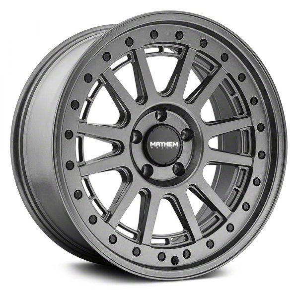 Mayhem Wheels Compass Matte Gunmetal 6-Lug Wheel; 18x9; 0mm Offset (16-23 Titan XD)
