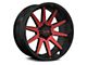 ION Wheels TYPE 143 Gloss Black with Red Machined 6-Lug Wheel; 20x9; 0mm Offset (22-24 Tundra)