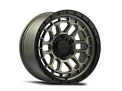 Reika R35 Satin Bronze with Satin Black Ring 6-Lug Wheel; 17x9; -12mm Offset (21-23 Bronco, Excluding Raptor)