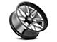 Cali Off-Road Invader Gloss Black Milled 6-Lug Wheel; 22x12; -51mm Offset (21-24 Bronco, Excluding Raptor)