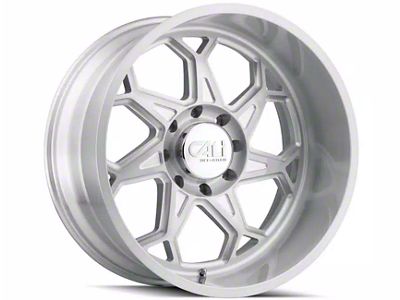 Cali Off-Road Sevenfold Brushed Clear Gloss 6-Lug Wheel; 22x12; -51mm Offset (16-24 Titan XD)