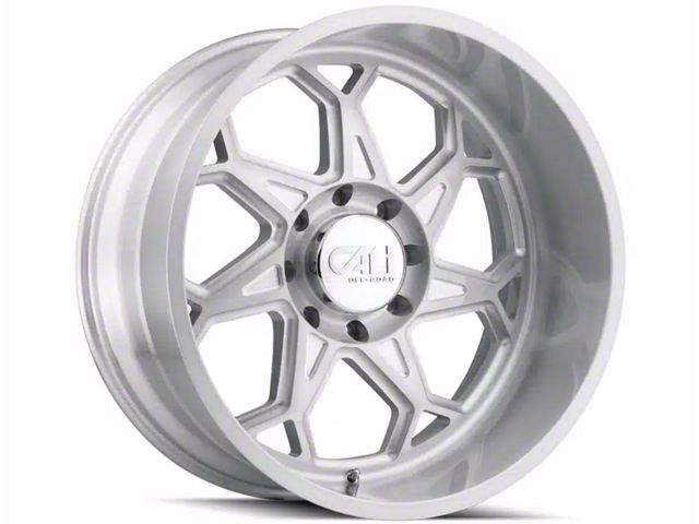 Cali Off-Road Sevenfold Brushed Clear Gloss 6-Lug Wheel; 22x12; -51mm Offset (04-15 Titan)