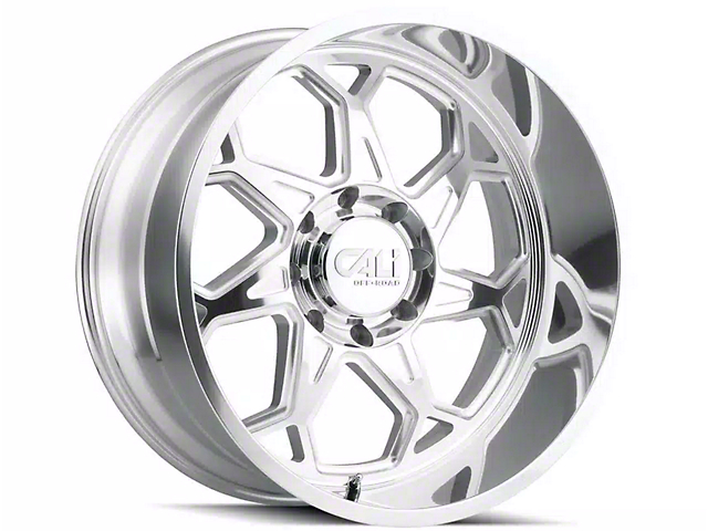 Cali Off-Road Sevenfold Polished Milled 6-Lug Wheel; 24x12; -51mm Offset (04-15 Titan)