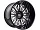 Cali Off-Road Vertex Gloss Black Milled 6-Lug Wheel; 22x12; -44mm Offset (03-09 4Runner)