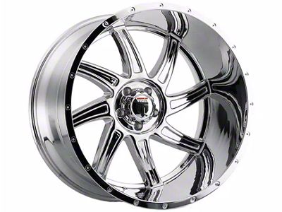 American Truxx Vortex Chrome 6-Lug Wheel; 22x12; -44mm Offset (16-23 Tacoma)