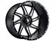 American Truxx Vortex Gloss Black Milled 6-Lug Wheel; 22x12; -44mm Offset (16-23 Tacoma)