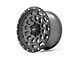 Rough Country 87 Series Simulated Beadlock Gray and Black 6-Lug Wheel; 17x8.5; 0mm Offset (21-24 Bronco, Excluding Raptor)