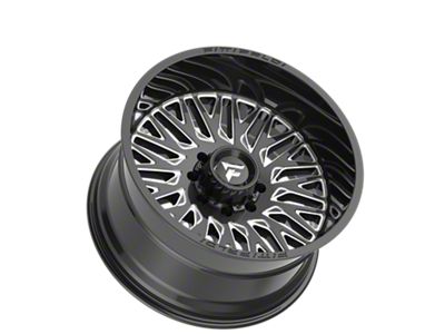 Fittipaldi Offroad FA07 Gloss Black Milled 6-Lug Wheel; 20x12; -44mm Offset (22-24 Bronco Raptor)