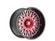 Fittipaldi Offroad FA07 Gloss Black Machined with Red Tint 6-Lug Wheel; 26x12; -44mm Offset (22-24 Tundra)
