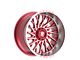 Fittipaldi Offroad FA08 Gloss Red Machined 6-Lug Wheel; 22x12; -44mm Offset (10-24 4Runner)