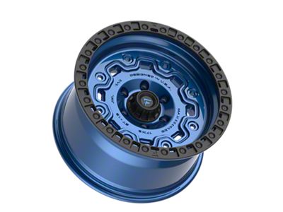 Fittipaldi Offroad FT100 Satin Blue with Black Ring 6-Lug Wheel; 17x9; -12mm Offset (05-15 Tacoma)