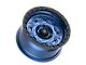 Fittipaldi Offroad FT100 Satin Blue with Black Ring 6-Lug Wheel; 17x9; -12mm Offset (21-24 Bronco, Excluding Raptor)