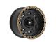 Fittipaldi Offroad FT100 Satin Black with Bronze Ring 6-Lug Wheel; 17x9; -12mm Offset (05-15 Tacoma)