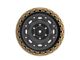 Fittipaldi Offroad FT100 Satin Black with Bronze Ring 6-Lug Wheel; 17x9; -12mm Offset (16-23 Tacoma)
