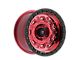 Fittipaldi Offroad FT100 Machined with Red Tint 6-Lug Wheel; 17x9; -12mm Offset (03-09 4Runner)