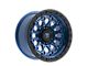 Fittipaldi Offroad FT101 Satin Blue with Black Ring 6-Lug Wheel; 17x9; -12mm Offset (21-24 Bronco, Excluding Raptor)