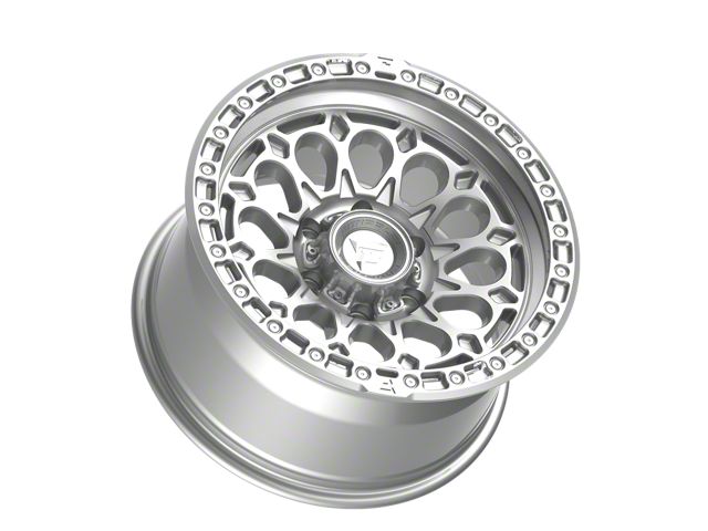 Fittipaldi Offroad FT101 Gloss Silver Machined 6-Lug Wheel; 17x9; -12mm Offset (10-24 4Runner)